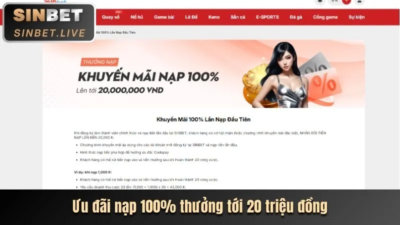 Thưởng nạp tiền alo789
